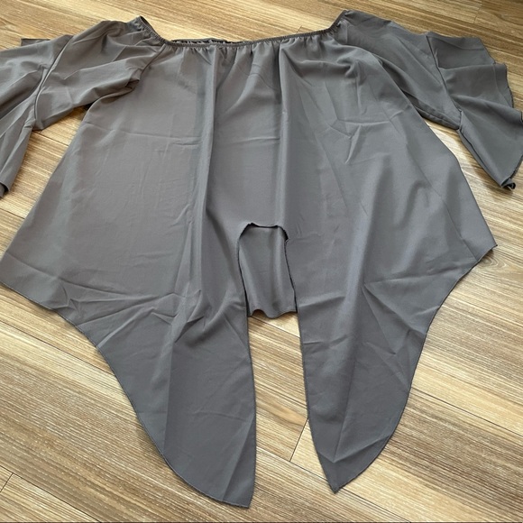 Women’s Casual Solid Off The Shoulder Top - Picture 9 of 9